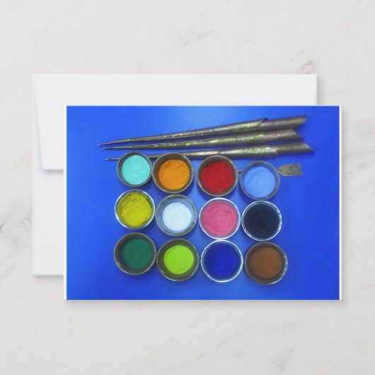 色の付いた砂で仏教の曼荼羅の誘致 招待状 (正面)