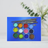 色の付いた砂で仏教の曼荼羅の誘致 招待状 (スタンド正面)