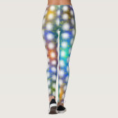 色の付いた縁ど背景の薄い円 レギンス (裏面)