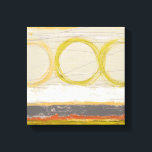色の付いた背景に黄色数々のとオレンジの円 キャンバスプリント<br><div class="desc">June Erica Vessは、この素晴らしい作品の背後にあるアーティストで、黄色とオレンジ色の円は色の背景に残っ数々のている。作品ユニークは、多くのザズル製品の素晴らしカスタムデザインを作る。お前の命令だ！</div>