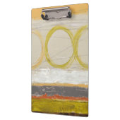 色の付いた背景に黄色数々のとオレンジの円 クリップボード (左)