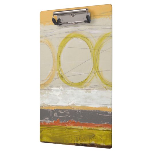 色の付いた背景に黄色数々のとオレンジの円 クリップボード (左)