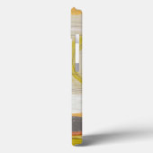 色の付いた背景に黄色数々のとオレンジの円 Case-Mate iPhoneケース (裏面 / 左)