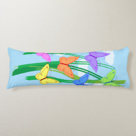 色の付いた蝶と空 ボディピロー