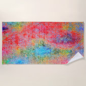 色の使用の禁止 ビーチタオル (正面)