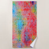 色の使用の禁止 ビーチタオル (正面)