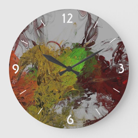 色の侵入 ラージ壁時計 (正面)