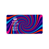 色の保付いた文字を自分の数々の好みに合わせる ラベル (正面)