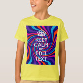 色の保付いた文字を自分の数々の好みに合わせる Tシャツ (正面)