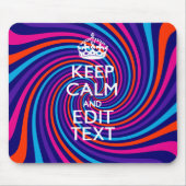 色の保渦巻きに穏やかなことわざ数々のを持つ マウスパッド (正面)