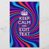 色の保渦巻きに穏やかなことわざ数々のを持つ 便箋 (正面)