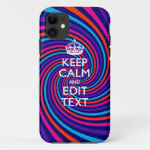 色の保渦巻きに穏やかなことわざ数々のを持つ Case-Mate iPhoneケース (裏面)