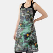 色の偽の岩は、ミントグリーンを支配して灰色 エプロン (インサイチュ)