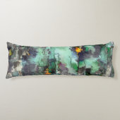 色の偽の岩は、ミントグリーンを支配して灰色 ボディピロー (正面)