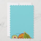 色の催しの招待状 招待状 (裏面)