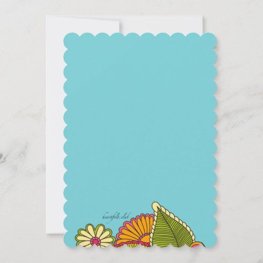 色の催しの招待状 招待状 (裏面)