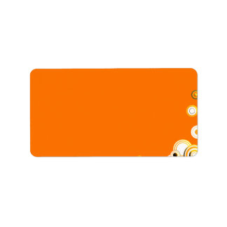 色の入れ子の鮮やか円 ラベル