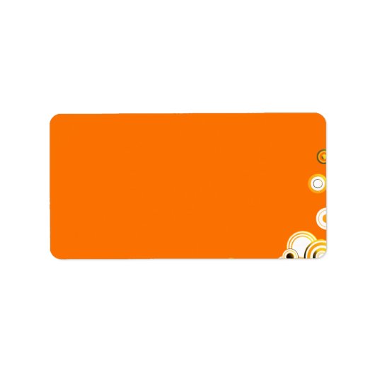 色の入れ子の鮮やか円 ラベル (正面)