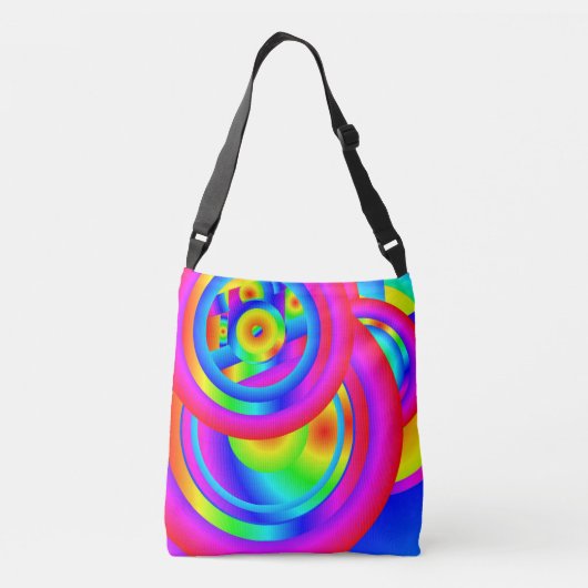 色の円 クロスボディバッグ (裏面)