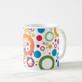 色の円 コーヒーマグカップ (正面右)