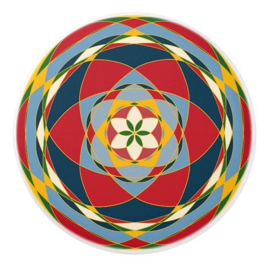 色の円 セラミックノブ (正面)