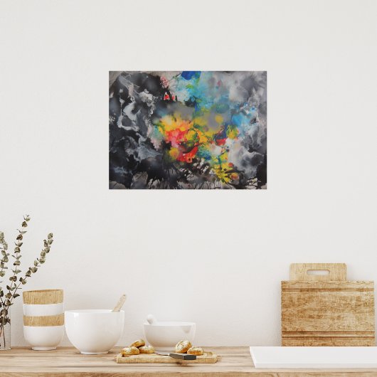 色の出現 ポスター (キッチン)