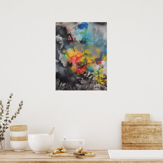 色の出現 ポスター (キッチン)