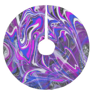 色の切り替えツリースカート ブラッシュドポリエステルツリースカート