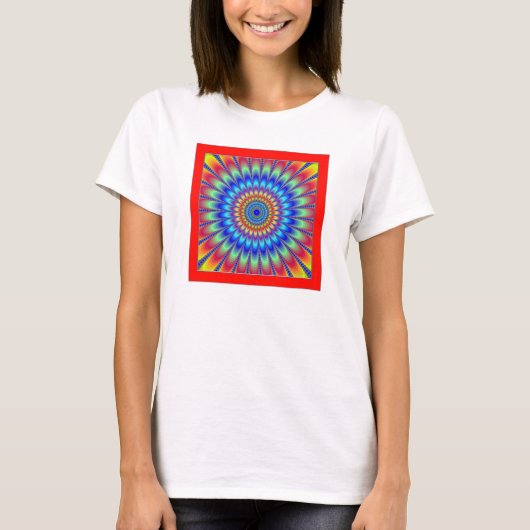 色の動き錯覚 Tシャツ (正面)