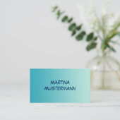 色の勾配だけ-オーシャンブルー 名刺 (スタンド正面)