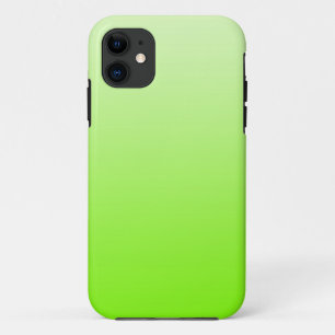 色の勾配だけ-ネオンの緑 iPhone 11 ケース