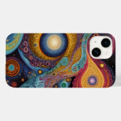 色の古代の鮮やか記号 Case-Mate iPhoneケース (裏面 (横))