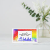 色の名刺のベビーシッターの破烈 名刺 (スタンド正面)