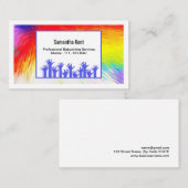 色の名刺のベビーシッターの破烈 名刺 (正面/裏面)