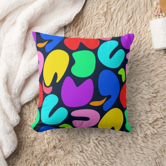 色の喜び（暗） クッション (ブランケット)