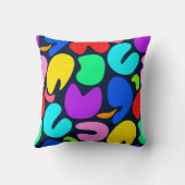 色の喜び（暗） クッション (裏面)