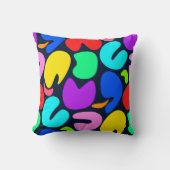 色の喜び（暗） クッション (正面)