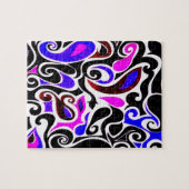 色の変え悪いレトロ旋回 ジグソーパズル (横)