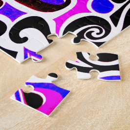 色の変え悪いレトロ旋回 ジグソーパズル