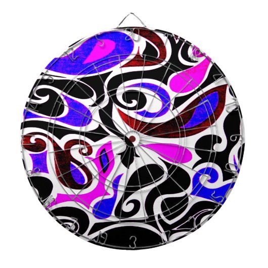 色の変え悪いレトロ旋回 ダーツボード (正面)