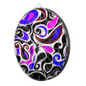 色の変え悪いレトロ旋回 ダーツボード (正面右)