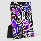 色の変え悪いレトロ旋回 フォトプラーク (側面)