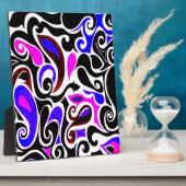 色の変え悪いレトロ旋回 フォトプラーク (側面)