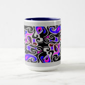 色の変え悪いレトロ旋回 マグカップ (中央)