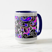 色の変え悪いレトロ旋回 マグカップ (正面右)