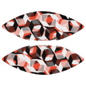 色の変わった部分を持つ多数の六角形、明るい赤 アメリカンフットボール (パネル)