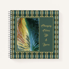 色の変パーソナライズされた更Autumn Leaf Journal ノートブック