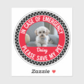 色の変更が可能なペットの安全警告 シール (シート)