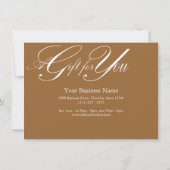 色の変更を伴う商品券 (裏面)