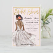 色の変更 – ブライダルシャワーファッションへの招待 招待状 (スタンド正面)